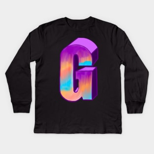 Top 10 best personalised gifts 2022  - Letter G ,personalised,personalized with pattern Kids Long Sleeve T-Shirt